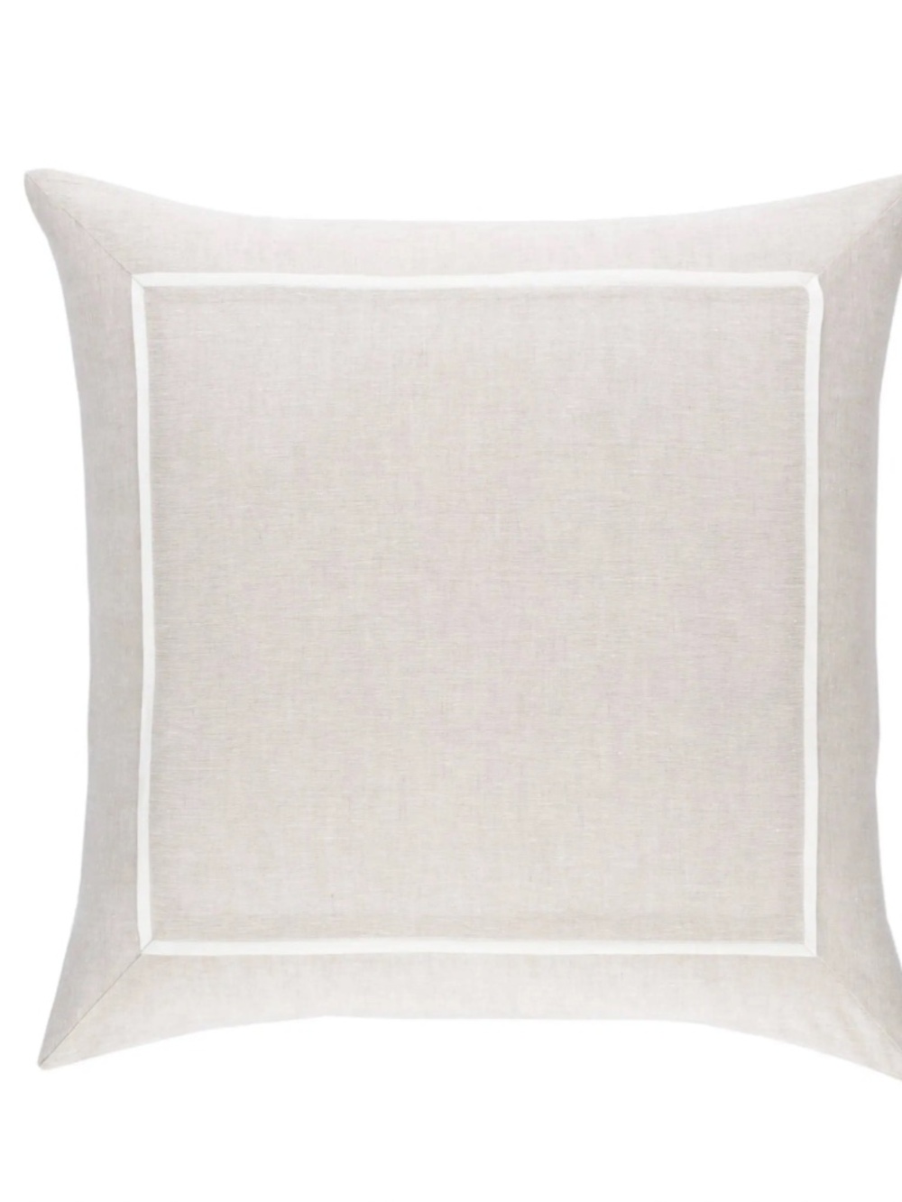 NWT 2 Annie Selke Keaton Linen Euro Pillow Shams